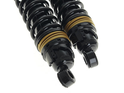 412 Cruise Series, 12.5in. Standard Spring Rate Rear Shock Absorbers - Black. Fits Sportster 1979-2021