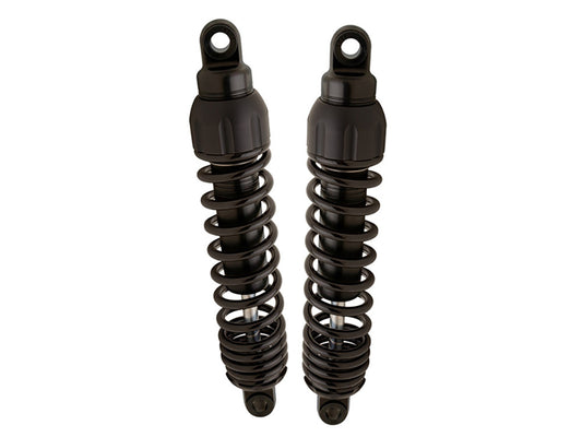 444 Series, 13in. Standard Spring Rate Rear Shock Absorbers - Black. Fits Touring 1980up, Sportster 1979-2003 & FXR 1982-1994.