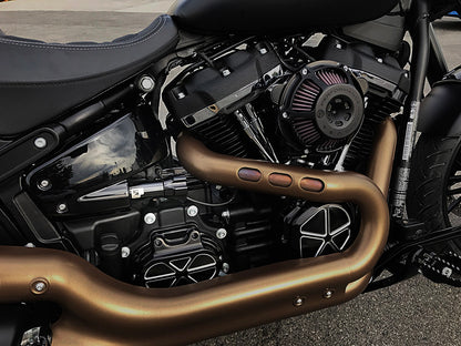 465 Series, 12.2in. Rear Shock Absorber with Remote Adjustable Preload & Heavy Duty Spring Rate - Black. Fits Softail 2018up.