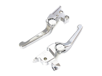 Adjustable Anthem Levers - Chrome. Fits Touring 2008-2013 & Road King 2014-2016.