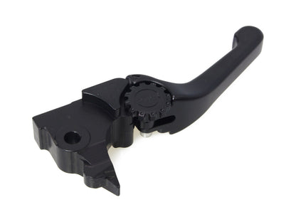 Adjustable Shorty Anthem Levers - Black. Fits Sportster 2014-2021.