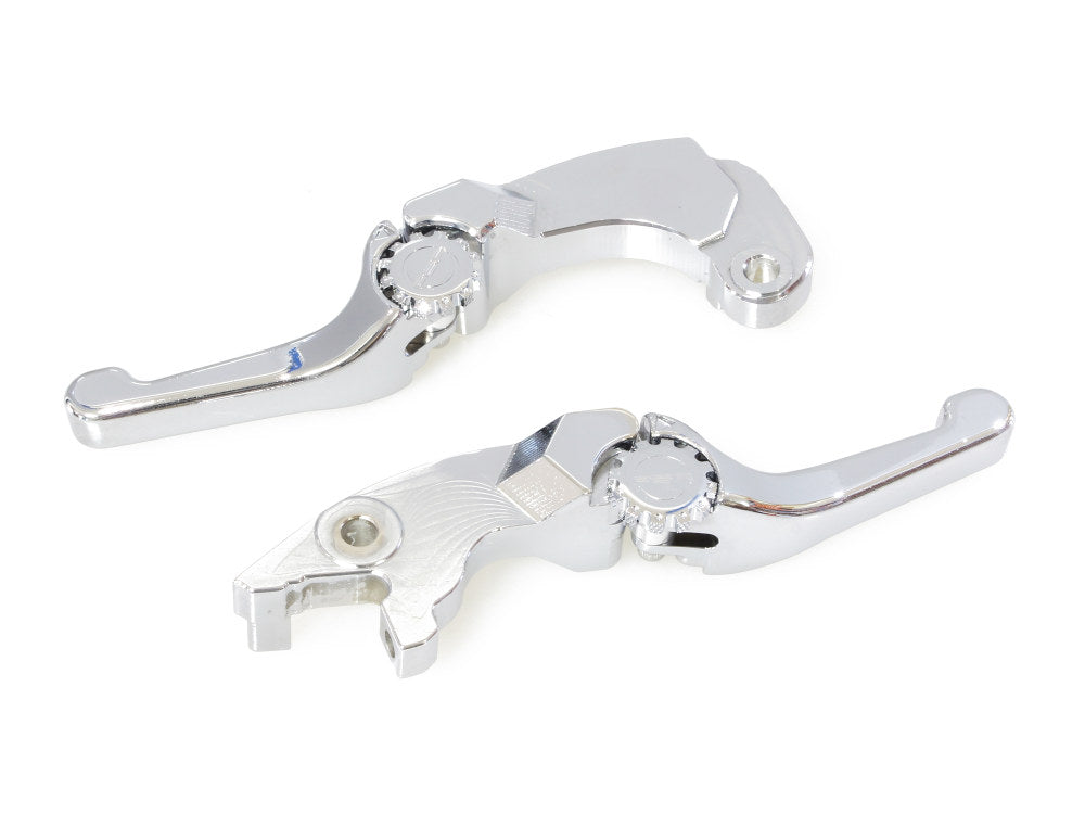 Adjustable Shorty Anthem Levers - Chrome. Fits Indian Scout 2017-2024