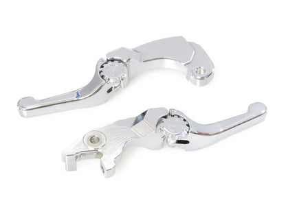 Adjustable Shorty Anthem Levers - Chrome. Fits Indian Scout 2017-2024