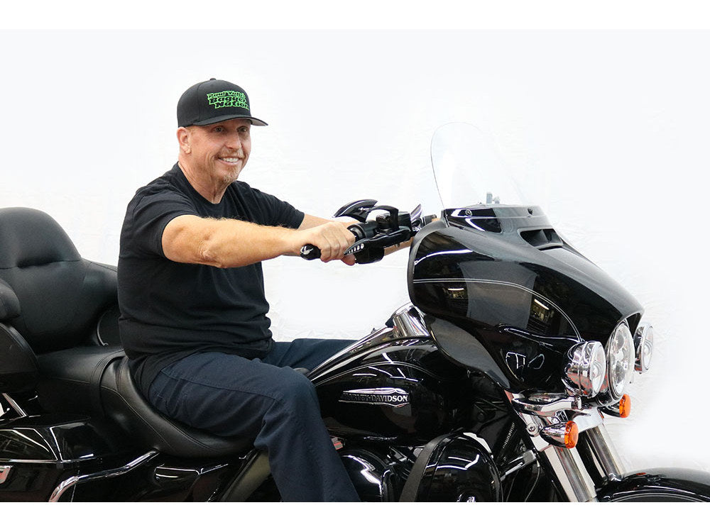 14in. x 1-1/4in. Bagger Monkey Handlebar - Black. Fits Ultra Models 1996-2024 and Street Glide 1996-2023