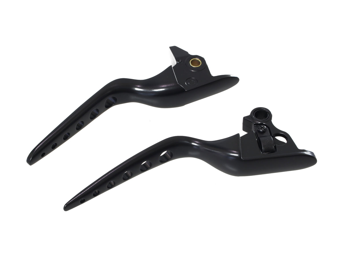 Racing Levers - Black. Fits Softail 2018-2024