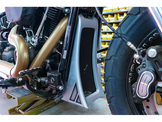 Stash Chin Spoiler - Fiberglass. Fits Softail 2018up.