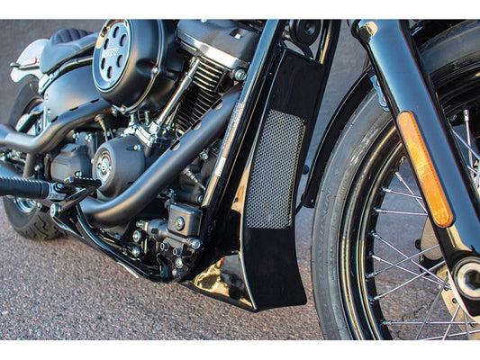 Swoop Chin Spoiler - Fiberglass. Fits Softail 2018up.
