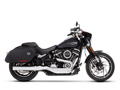 4in. Slip-On Muffler - Chrome with Chrome End Cap. Fits Sport Glide 2018-2024