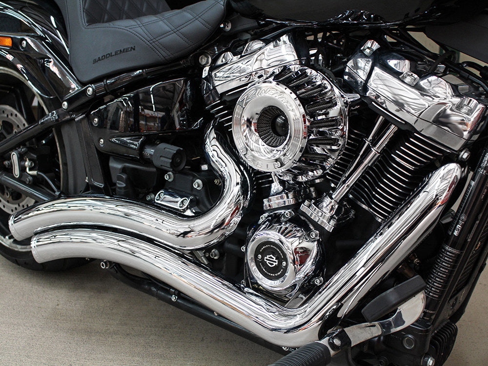 Moto Air Cleaner Kit - Chrome. Fits Touring 2017-2024 & Softail 2018-2024