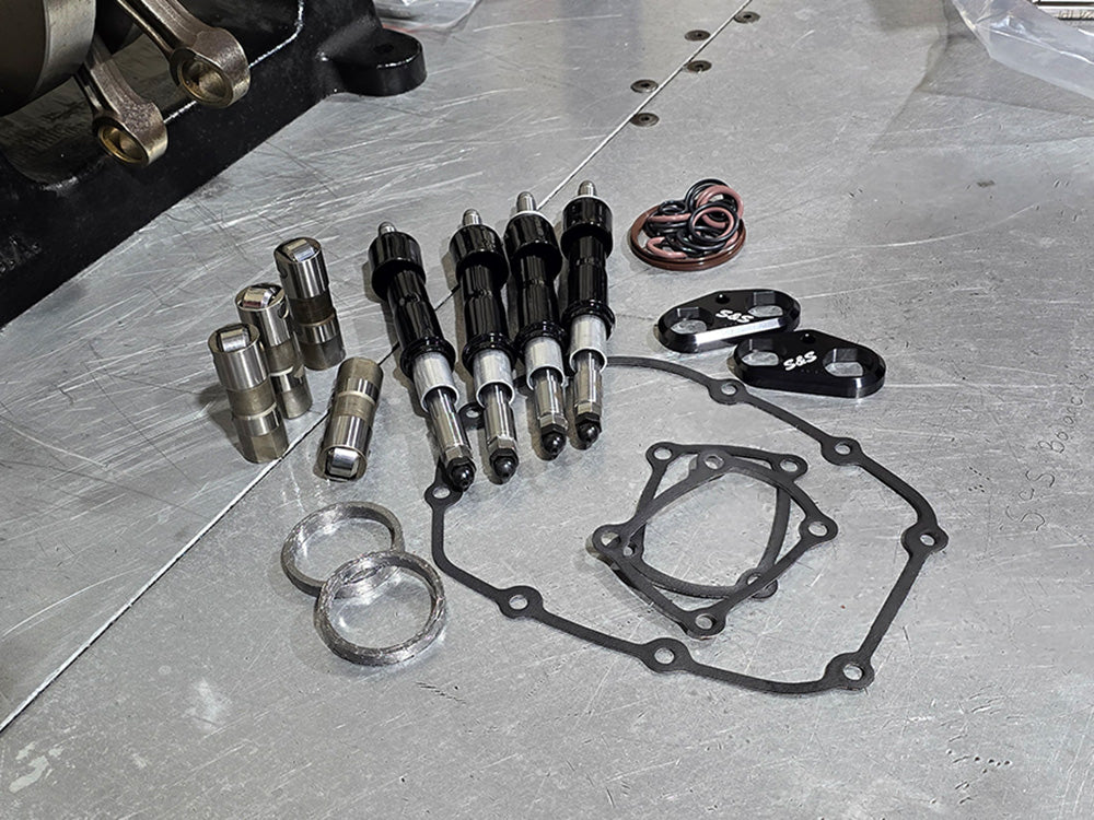 Cam Install Kit - Black Pushrods. Fits Milwaukee-Eight 2017up