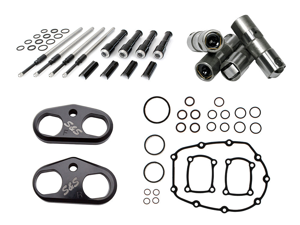 Cam Install Kit - Black Pushrods. Fits Milwaukee-Eight 2017up