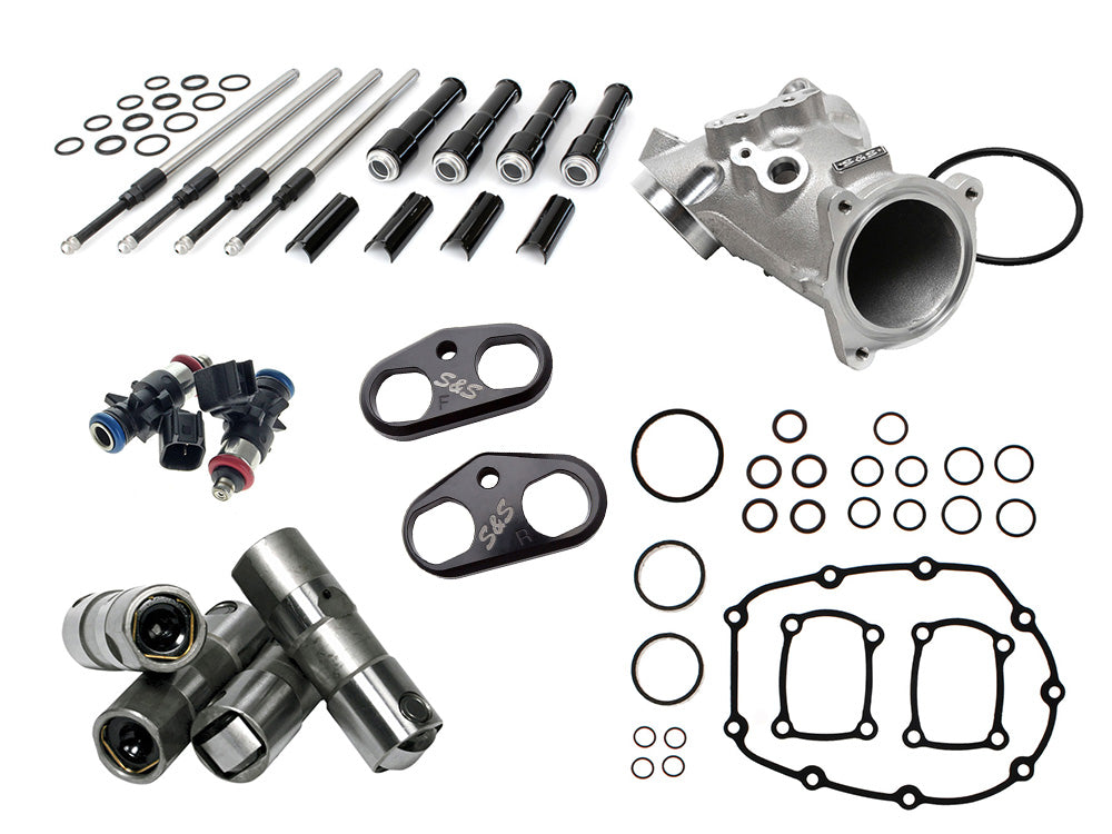 Power Plus Cam Install Kit - Black Pushrods. Fits Softail 2018-2024 & Most Touring 2017-2024