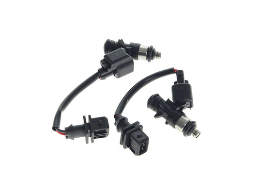 5.38g/s Fuel Injector Set. Fits Touring 2002-2005 & 2008-2016, Dyna 2004-2005, Softail 2001-2005 & 2016-2017, Sportster 2007-2017, V-Rod 2002-2017