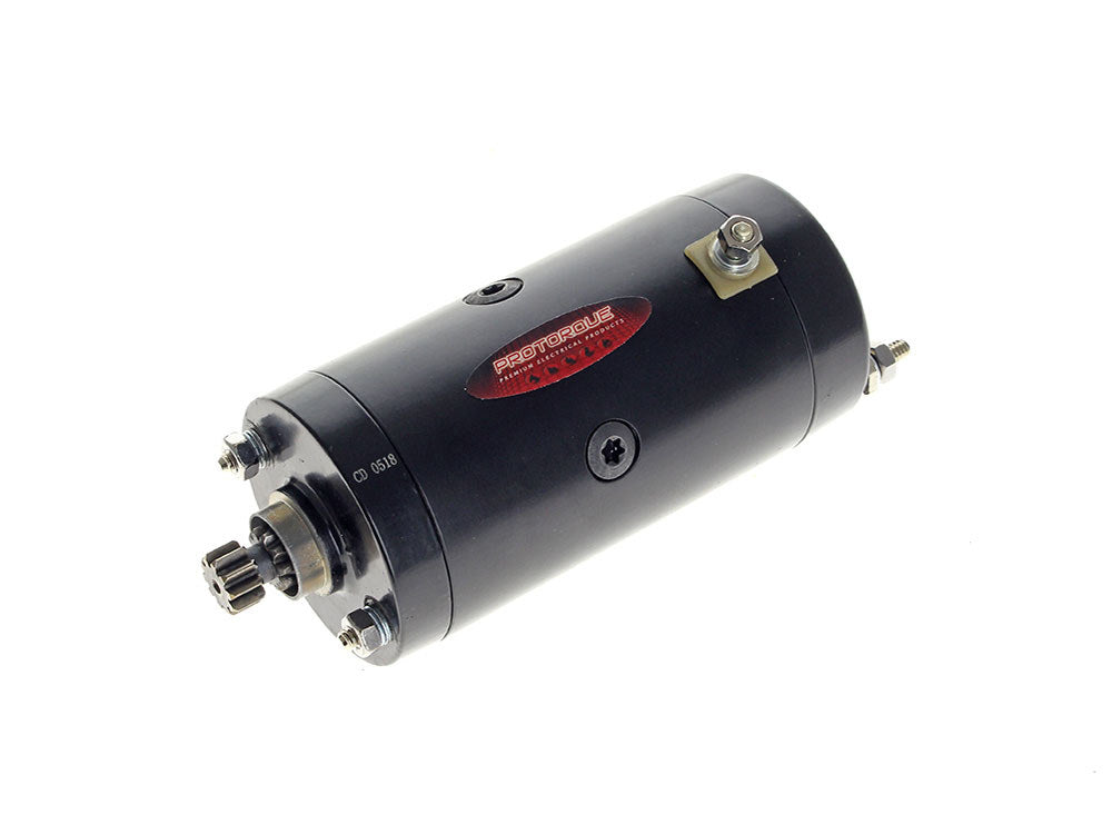 1.0kw Prestolite Starter Motor - Black. Fits Big Twin 1966-1982 & Sportster 1967-1980