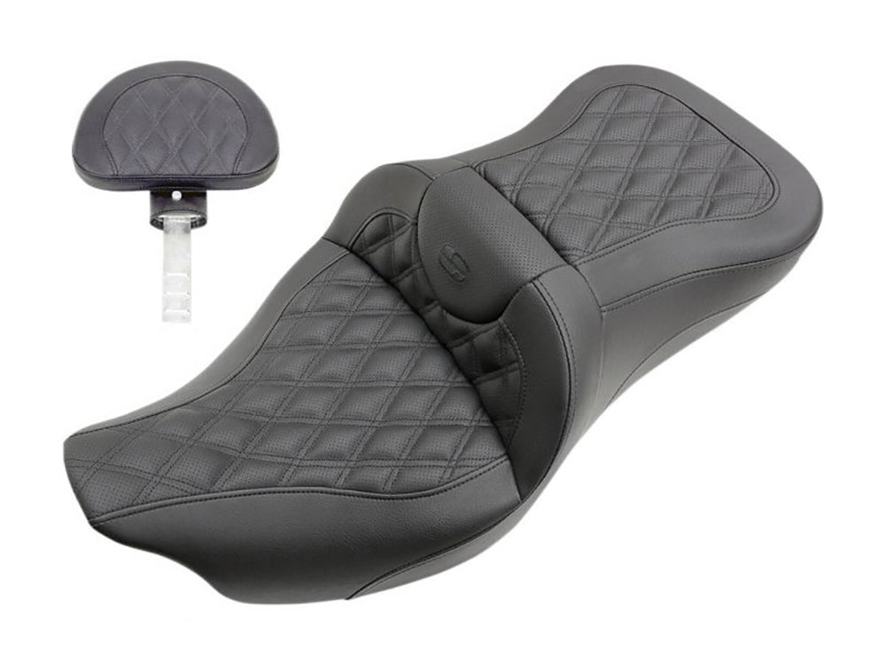 Roadsofa LS Dual Seat With Backrest. Fits Most Touring 2008-2024