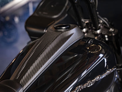 Carbon Dash, Center Fill Models - Matte Finish. Fits Street Glide 2008-2020, Road Glide 2008-2020, Electra Glide 2008-2022, Ultra Limited 2010-2024 Road Glide Linited 2020-2024 & Tri Glide 2009up
