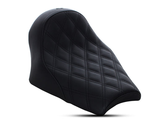 Renegade LS Solo Seat with Black Double Diamond Lattice Stitch. Fits Scout Bobber 2018-2024