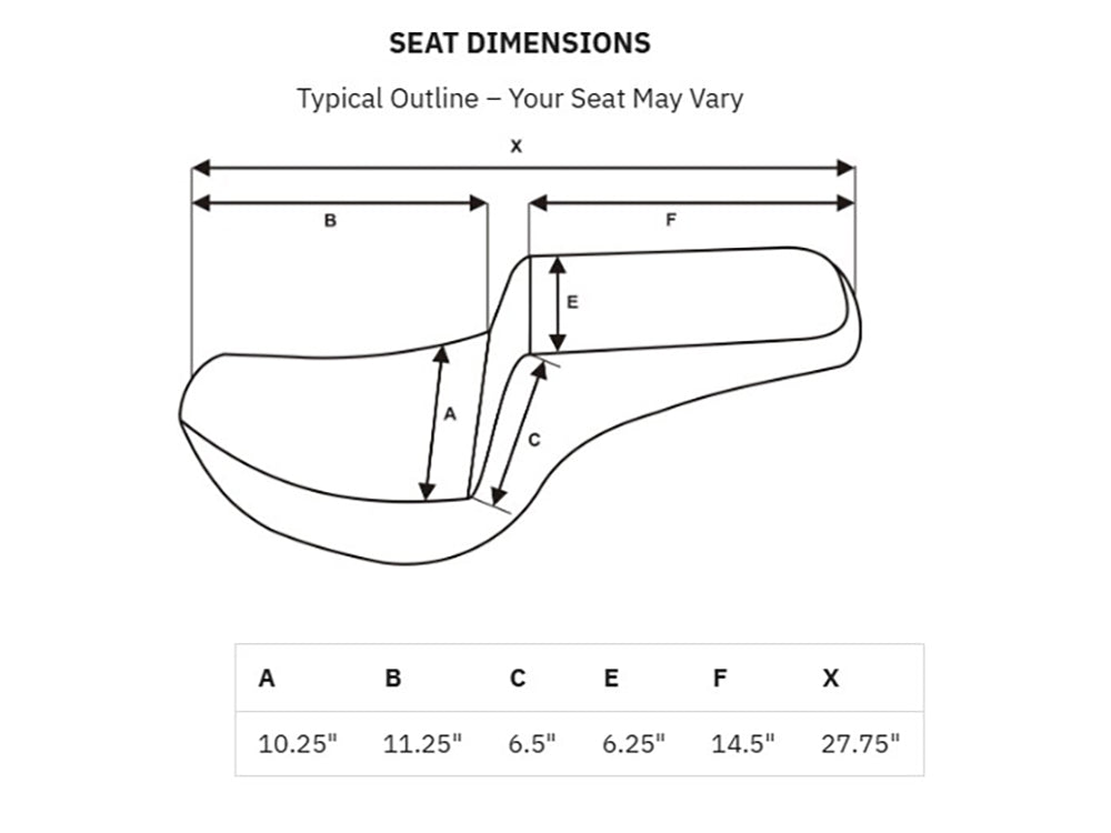 Step-Up LS Dual Seat with Black Double Diamond Lattice Stitch. Fits Scout 2025up