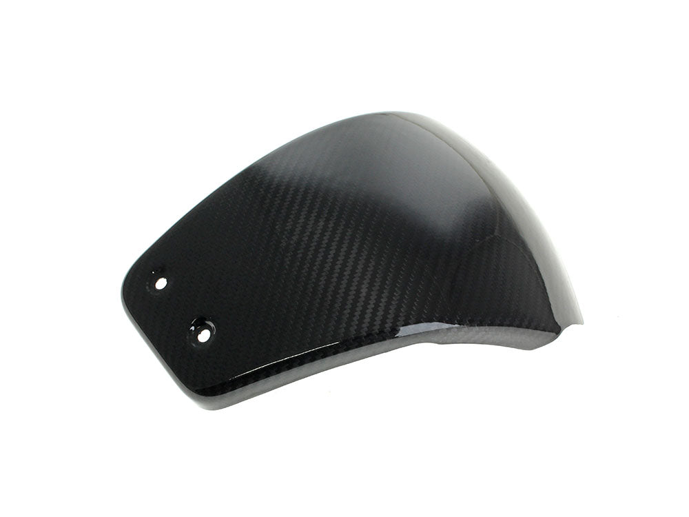 Right Hand Side Carbon Side Cover - Gloss Finish. Fits Softail 2018-2024 without Remote Preload Adjuster