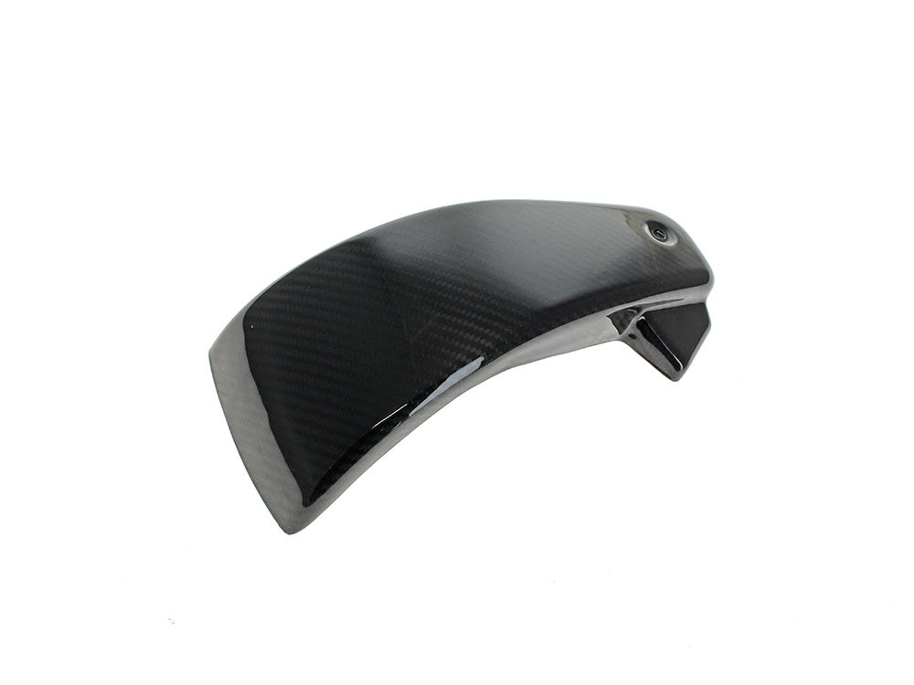 Left Hand Side Carbon Side Cover - Gloss Finish. Fits Softail 2018-2024 without Remote Preload Adjuster