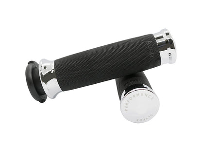 Handgrips - Chrome. Fits H-D with Throttle Cable