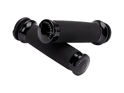 Handgrips - Black. Fits Big Twin 2008-2024 with Throttle-by-Wire