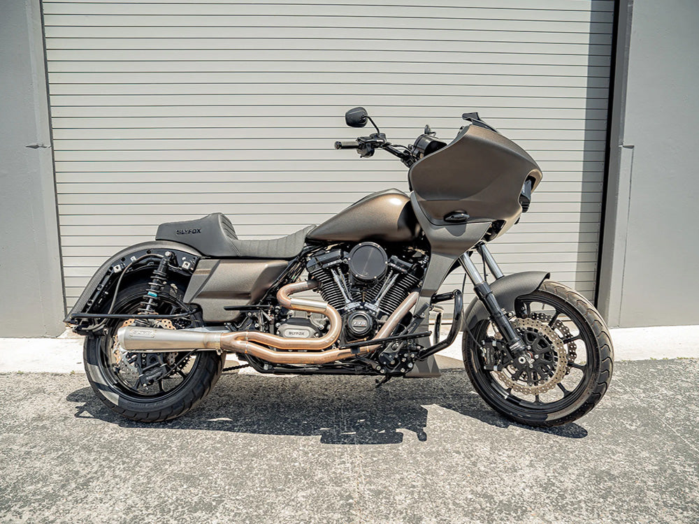 Highnoon Tuck N Roll Dual Seat. Fits Most Touring 2008-2024