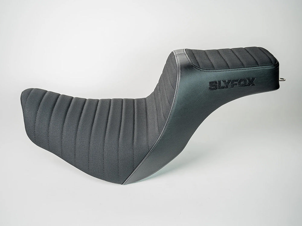 Highnoon Tuck N Roll Dual Seat. Fits Sport Glide & Low Rider 2018up, Low Rider S 2020up & Low Rider ST 2022up