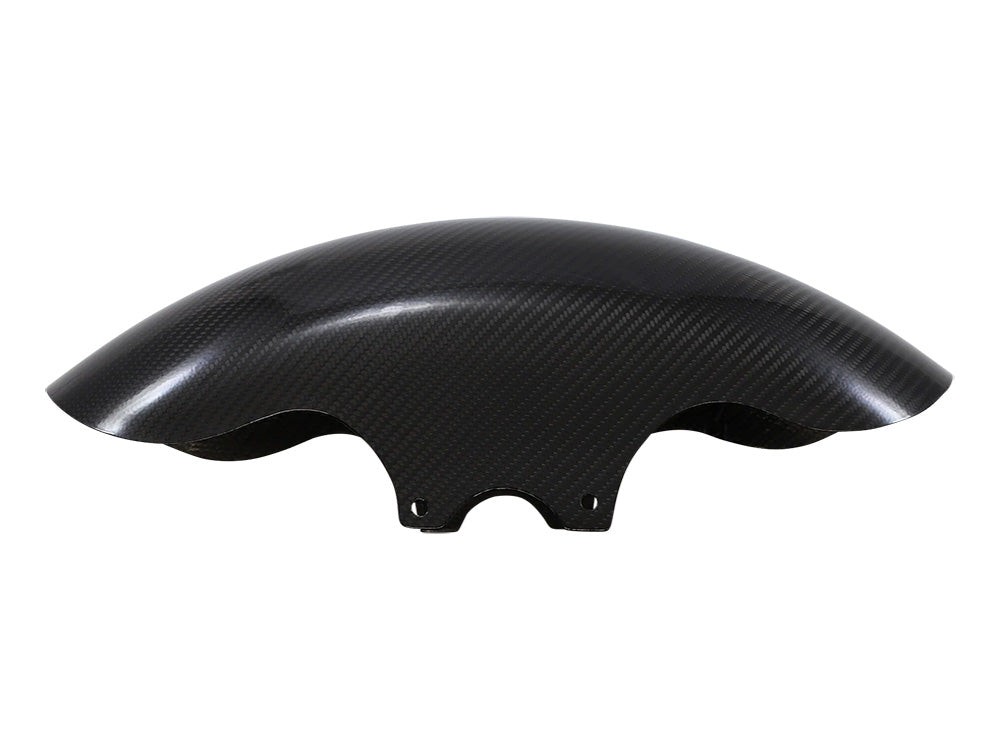 Shorty Carbon Front Fender - Gloss Finish. Fits Most Touring 2014-2024 with 19in. Front Wheel