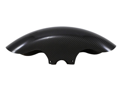 Shorty Carbon Front Fender - Gloss Finish. Fits Most Touring 2014-2024 with 19in. Front Wheel