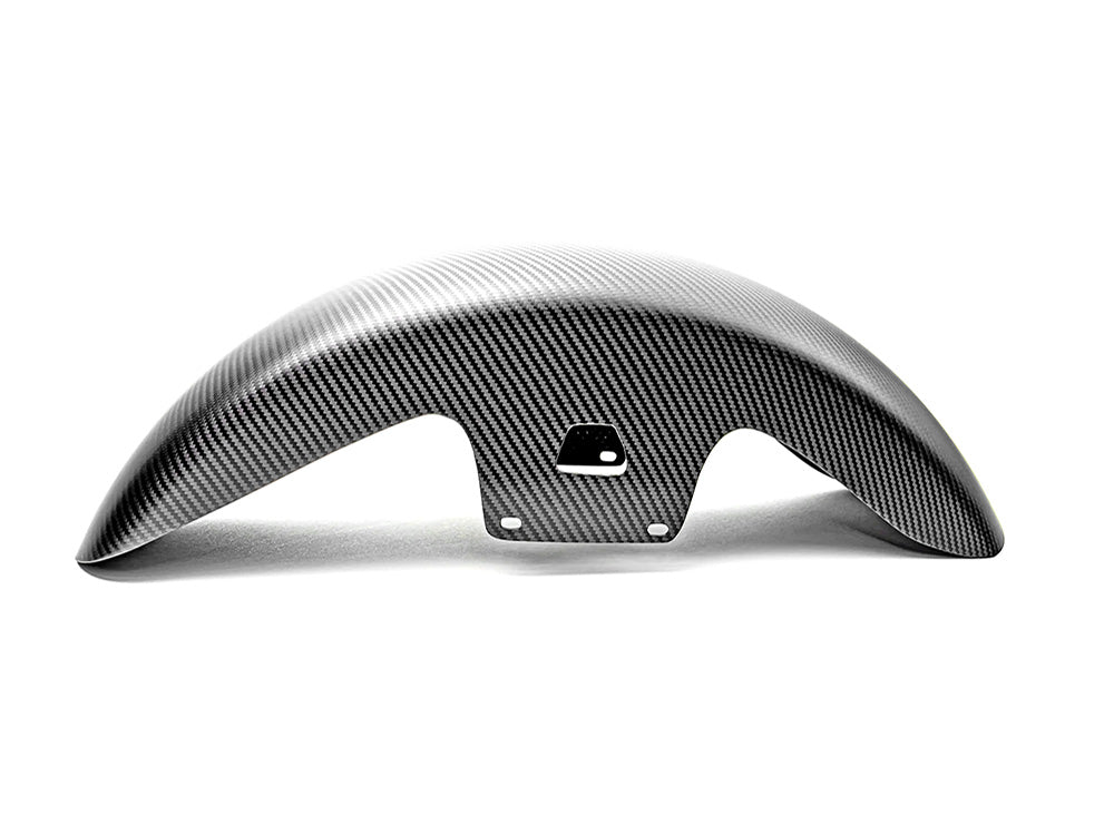 Mid Length Carbon Front Fender - Matte Finish. Fits Most Touring 2014-2024 with 19in. Front Wheel
