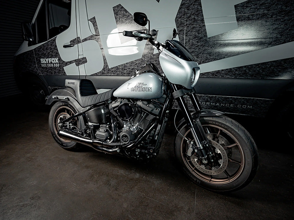 Carbon Front Fender - Matte Finish. Fits Softail Low Rider S 2020up & Low Rider ST 2022up with 19in. front Wheel