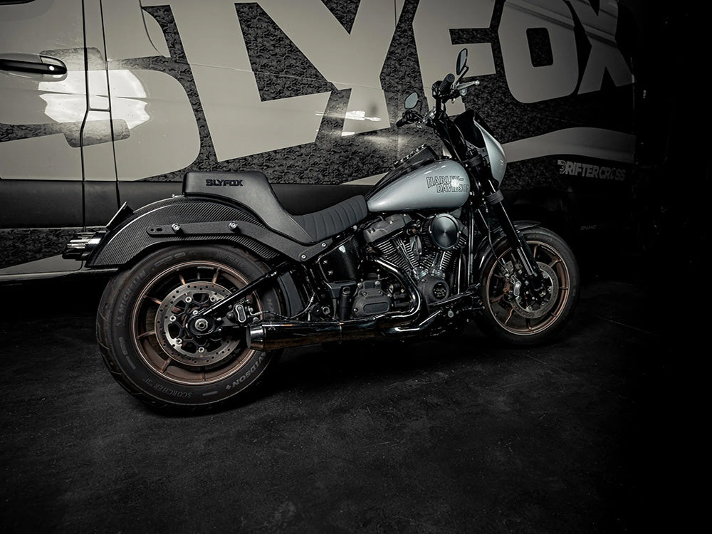 Carbon Rear Fender - Gloss Finish. Fits Softail Low Rider 2018-2020, Low Rider S 2020up & Low Rider ST 2022up