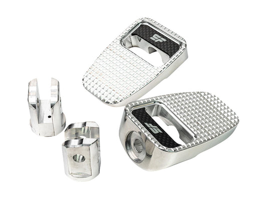 Fatty Footpegs - Polished. Fits Softail 2018up Front Rider