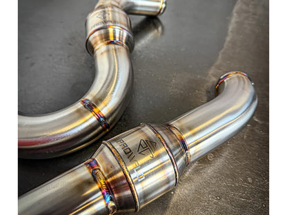 2-into-1 4.5in. Big Bore Exhaust With ProFlo Headers - Stainless Steel. Fits Softail 2018up Non-240 Rear Tyre Models.