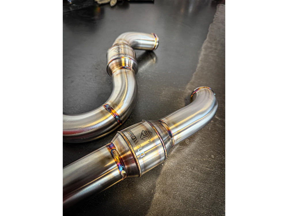 2-into-1 Elsinore Mid Length Exhaust With ProFlo Headers - Stainless Steel. Fits Softail 2018up Non-240 Rear Tyre Models