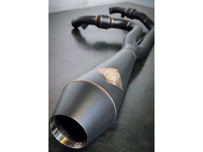 2-into-1 4.5in. Big Bore Exhaust With ProFlo Headers - Black Onyx. Fits Touring 2017up