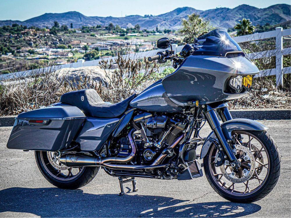 2-into-1 4.5in. Big Bore Exhaust - Stainless Steel. Fits Touring 2017up.