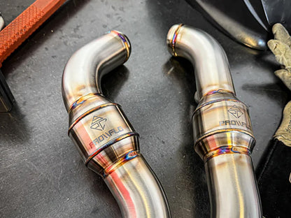 2-into-1 Turnpike Full Length Exhaust With ProFlo Headers - Stainless Steel. Fits Touring 2017up.
