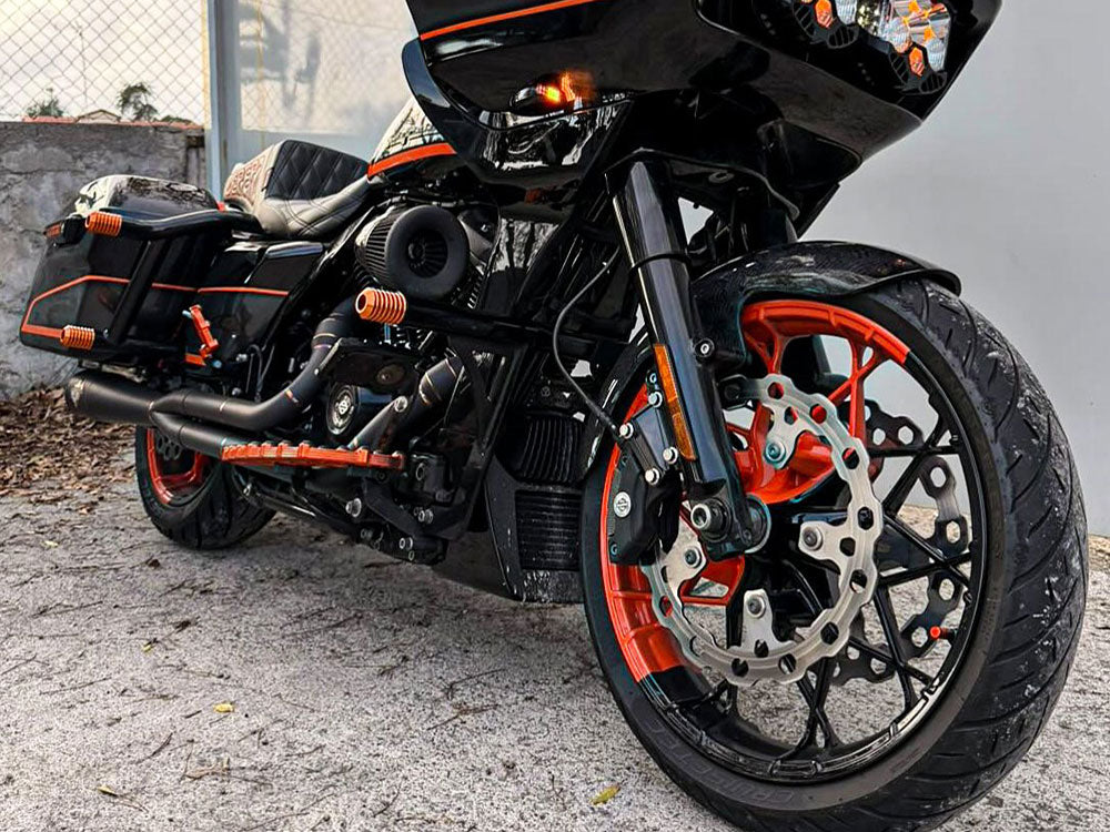 2-into-1 Elsinore Mid Length Exhaust With ProFlo Headers - Black Onyx. Fits Touring 2017up