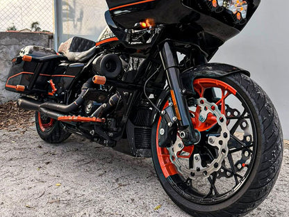 2-into-1 Elsinore Mid Length Exhaust With ProFlo Headers - Black Onyx. Fits Touring 2017up