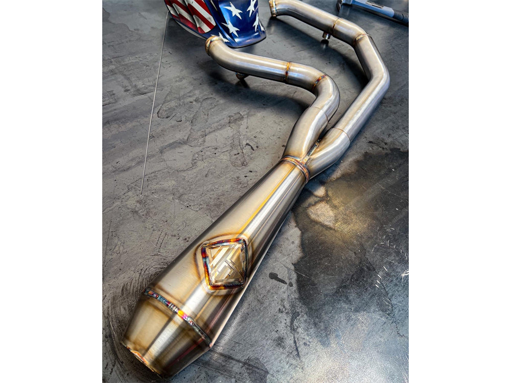2-into-1 LaneSplitter Exhaust - Stainless Steel. Fits Touring 1995-2016