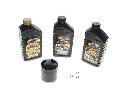 Oil Change Service Kit with Synthetic Heavy Duty Engine Oil. Fits Twin Cam 1999-2017
