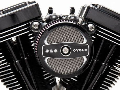 Stealth Air Cleaner Kit with Air 1 Face Plate - Black. Fits Touring 2017-2024 & Softail 2018-2024
