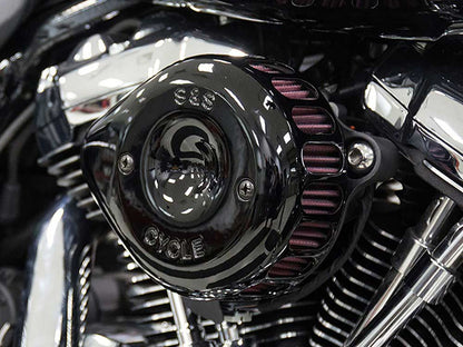 Mini Teardrop Air Cleaner Kit - Black. Fits Touring 2017-2024 & Softail 2018-2024