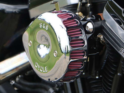 Mini Teardrop Air Cleaner Kit - Chrome. Fits Sportster 2007-2021 with EFI.