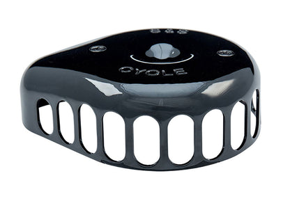 Mini Teardrop Air Cleaner Kit - Black. Fits Sportster 2007-2021 with EFI.