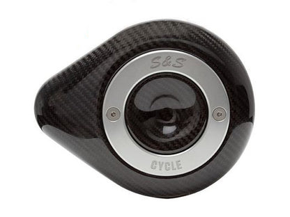 Stealth Teardrop Air Cleaner Kit - Carbon Fiber. Fits Touring 2017-2024 & Softail 2018-2024