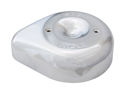 Teardrop Air Cleaner Cover - Chrome. Fits S&S Stealth Air Cleaners.