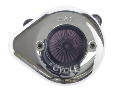 Air Stinger Stealth Air Cleaner Kit - Chrome Teardrop. Fits Touring 2017-2024 & Softail 2018-2024